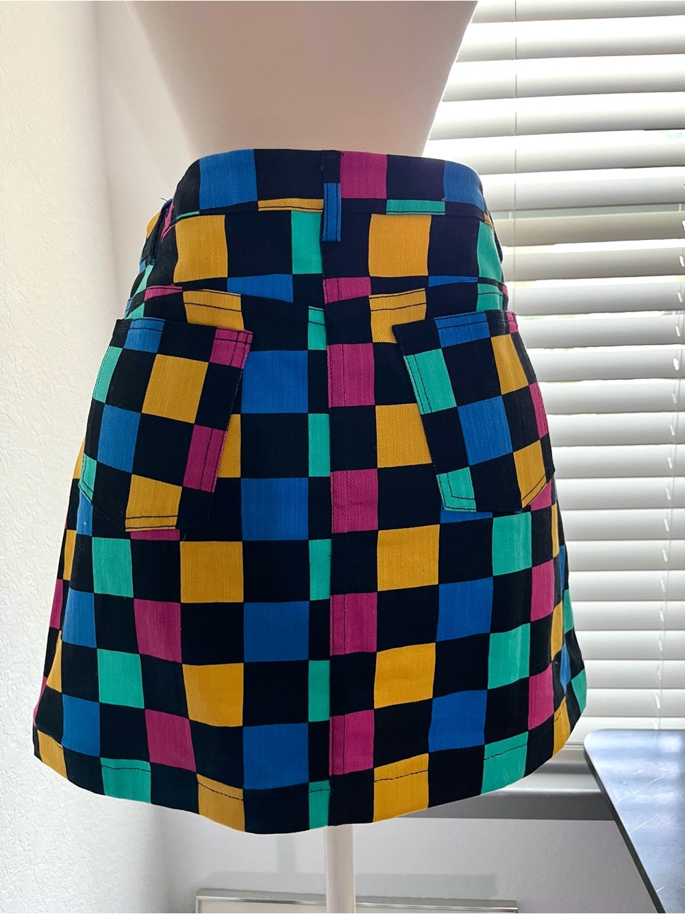 NEW DK CHECKERED MULTI COLOR JACKET AND SKIRT SET - Picture 5 of 9